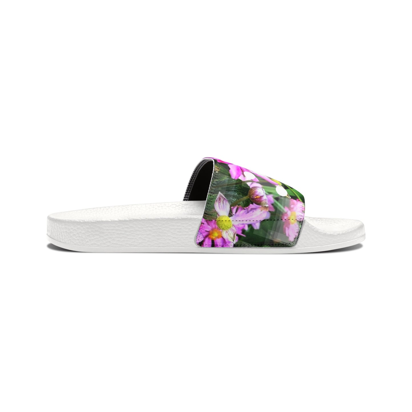 Pink Daisies:  Women's PU Slide Sandals