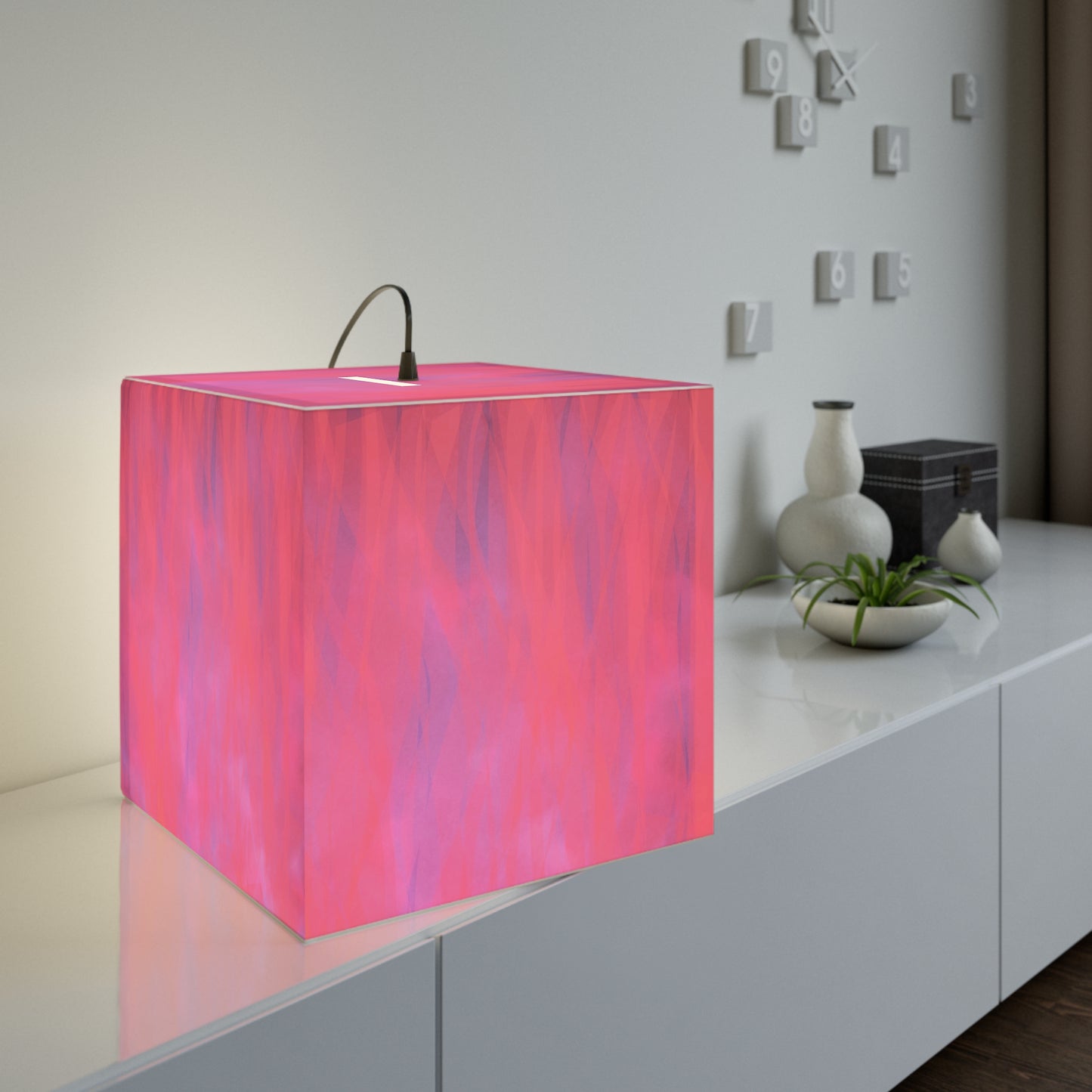 Aphrodite Aura:  Gorgeous Vibes - Cube Light Fixture, Ambient Lamp, Home Decor, Modern Lighting, Unique Gift, Bedroom Accent Light, Artful Illumination