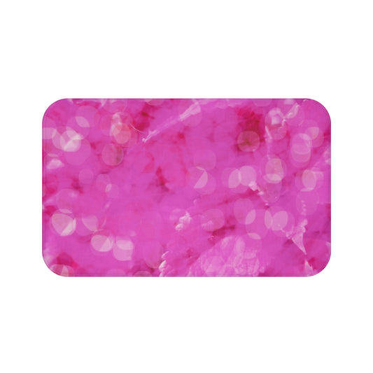 Jubilee: (34"x21") Vibrant Pink Bathmat - Soft, Absorbent, Non-Slip | Ideal for Gifts, Bathroom Decor, Relaxing Spaces, Holiday Home, Cozy Atmosphere