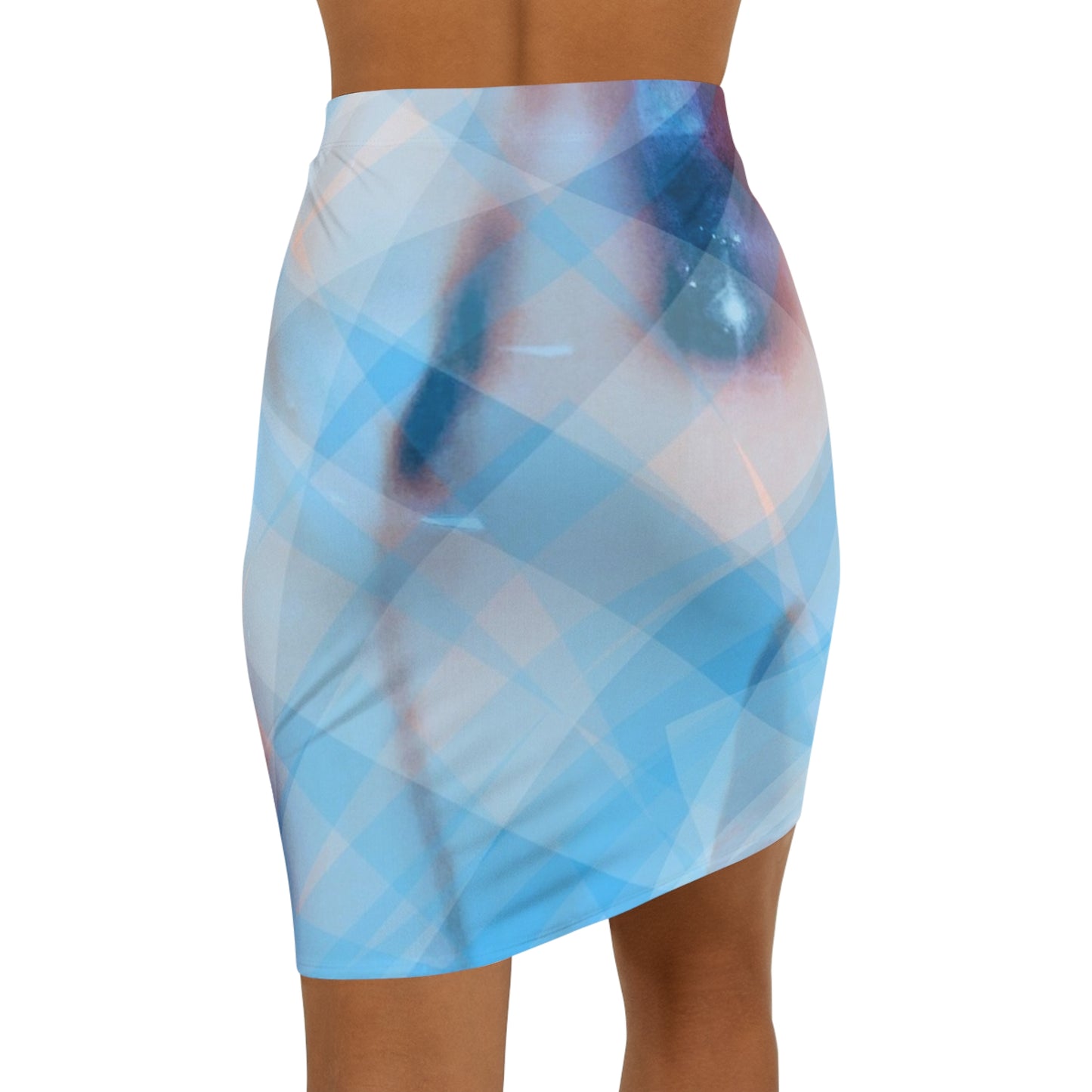 Cool Cool:  Women's Mid-Waist Pencil Skirt (AOP)