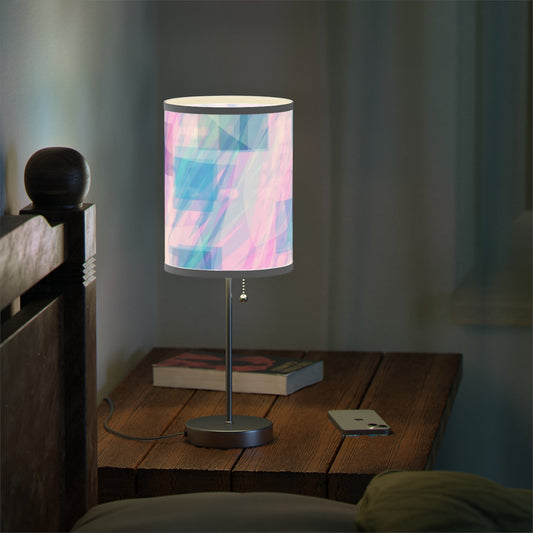 Light Codes:  WH Trim; Modern Abstract Table Lamp - Colorful Lamp for Home Decor, Bedroom Desk, Nightstand Lighting, Gift for Friends, US/CA Plug