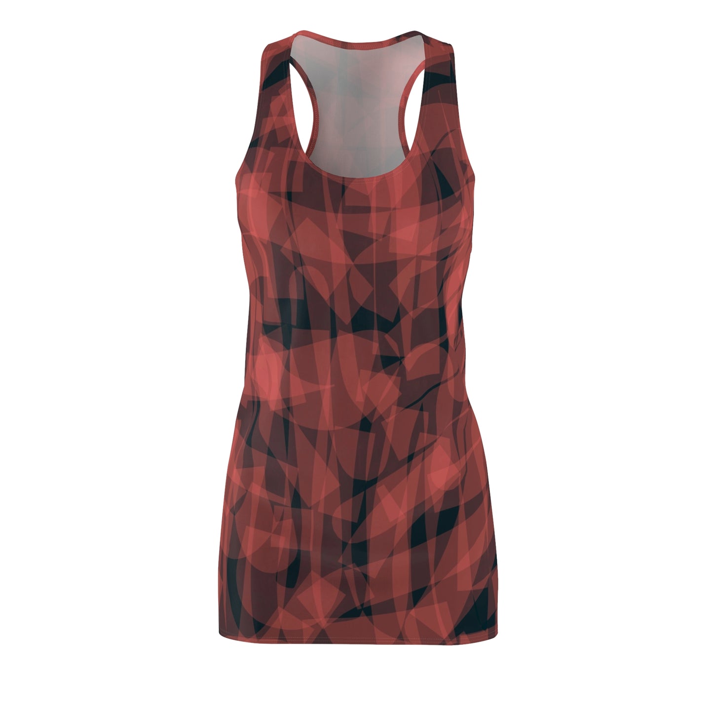 Esther:  Women's Abstract Pattern Racerback Dress - Stylish & Trendy Summer Wear