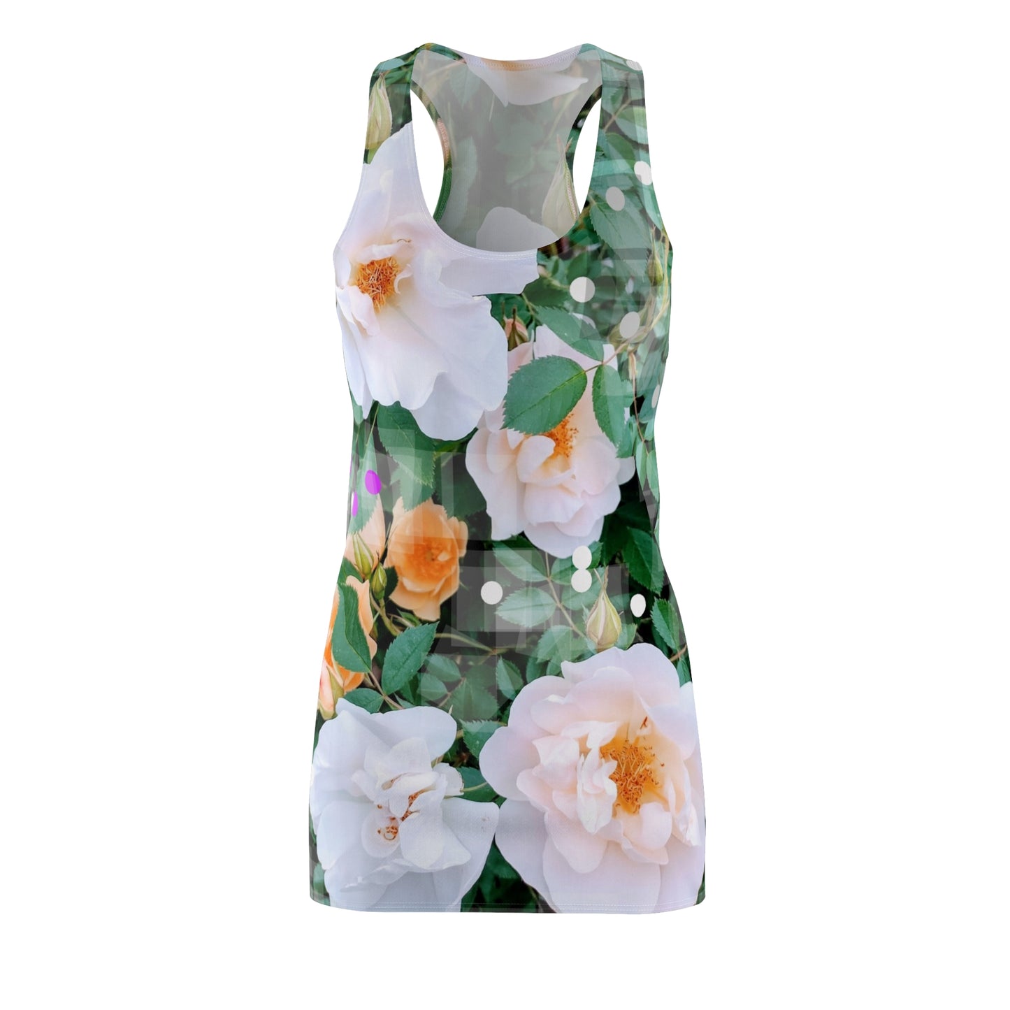 Divine Bouquet:  Women's Cut & Sew Racerback Dress (AOP)