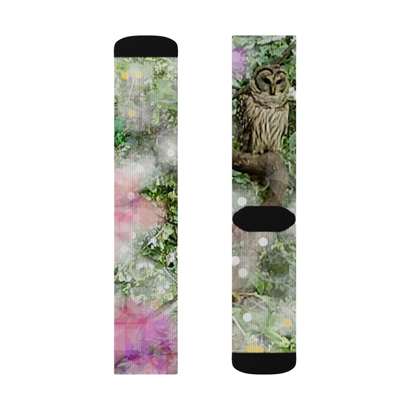 Woodland Owl:  Sublimation Socks