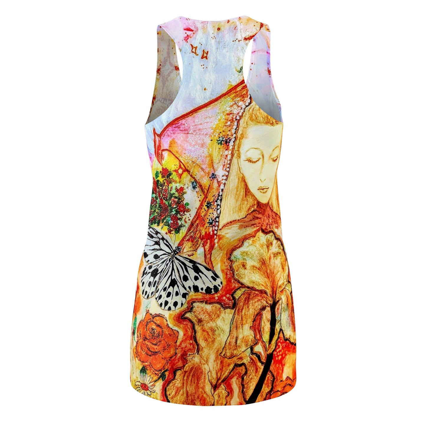 Divine Fem:  Women's Cut & Sew Racerback Dress (AOP)