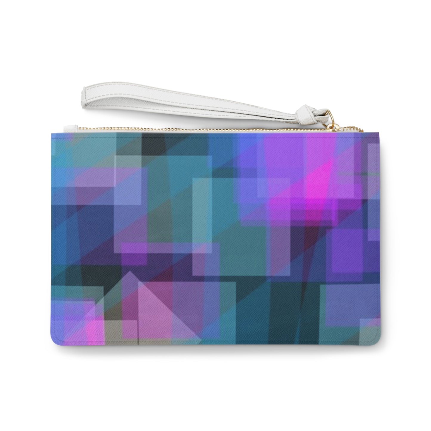 ESP:  Good Vibes Geometric Clutch Bag, Stylish Wristlet for Night Out, Perfect for Parties, Festivals or Casual Use, Modern Art Accessories