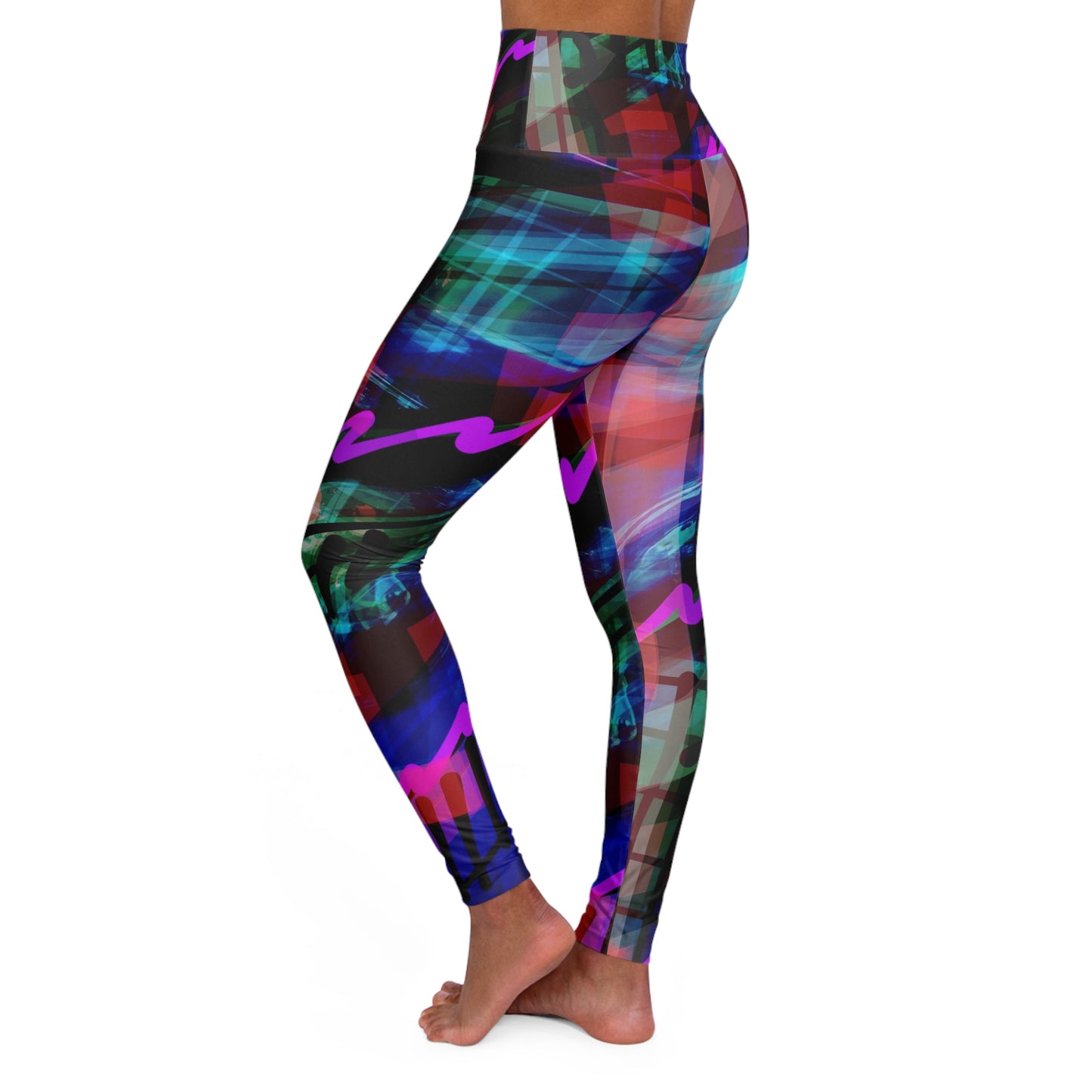Marianne:  Vibrant High Waisted Leggings - Stylish Activewear for Fitness Enthusiasts, Casual Chic Streetwear Fashion
