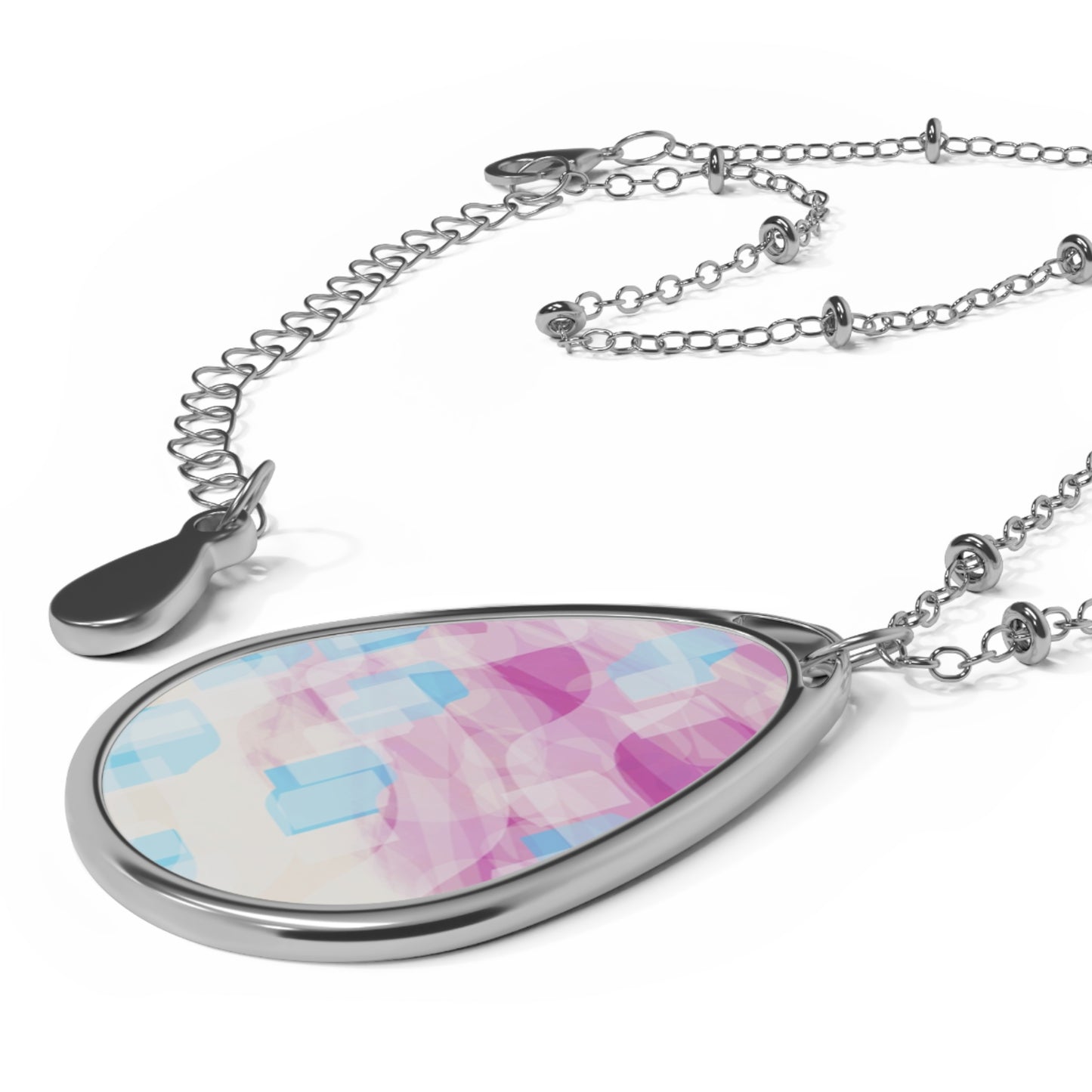 Lyra: Elegant Oval Pendant Necklace, Boho Jewelry, Unique Gift for Her, Layering Necklace, Personalized Accessories, Birthdays