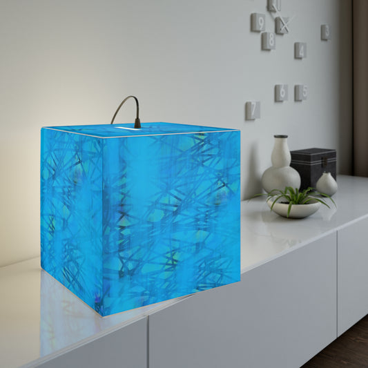 Carmen:  Stunning Light Cube Lamp, Modern Pendant Light, Home Decor, Mood Lighting, Blue Aesthetic, Unique Gift Idea
