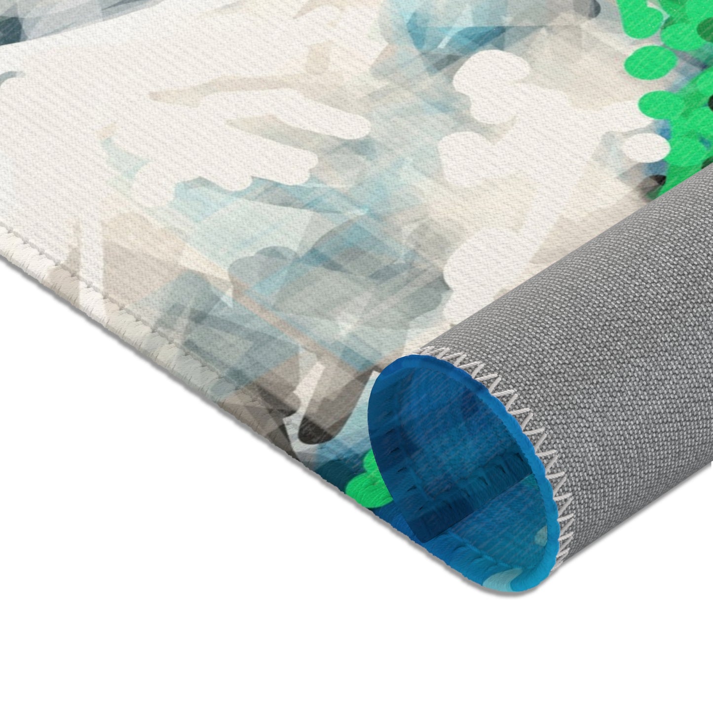 Earth Realms:  24"x36" Vibrant Mountain Scene Area Rug - Nature-Inspired Home Decor