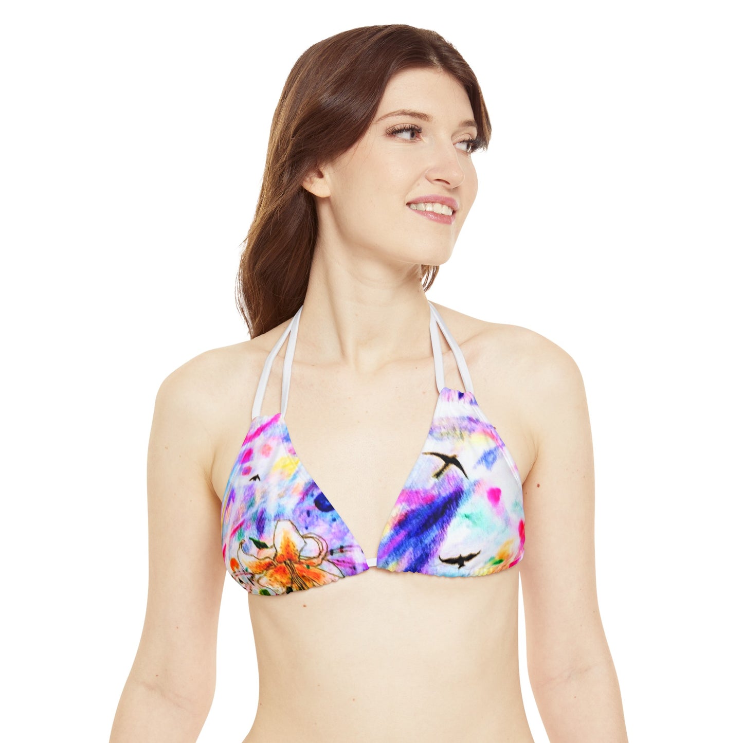 Lily & Birds: Strappy Bikini Set (AOP)