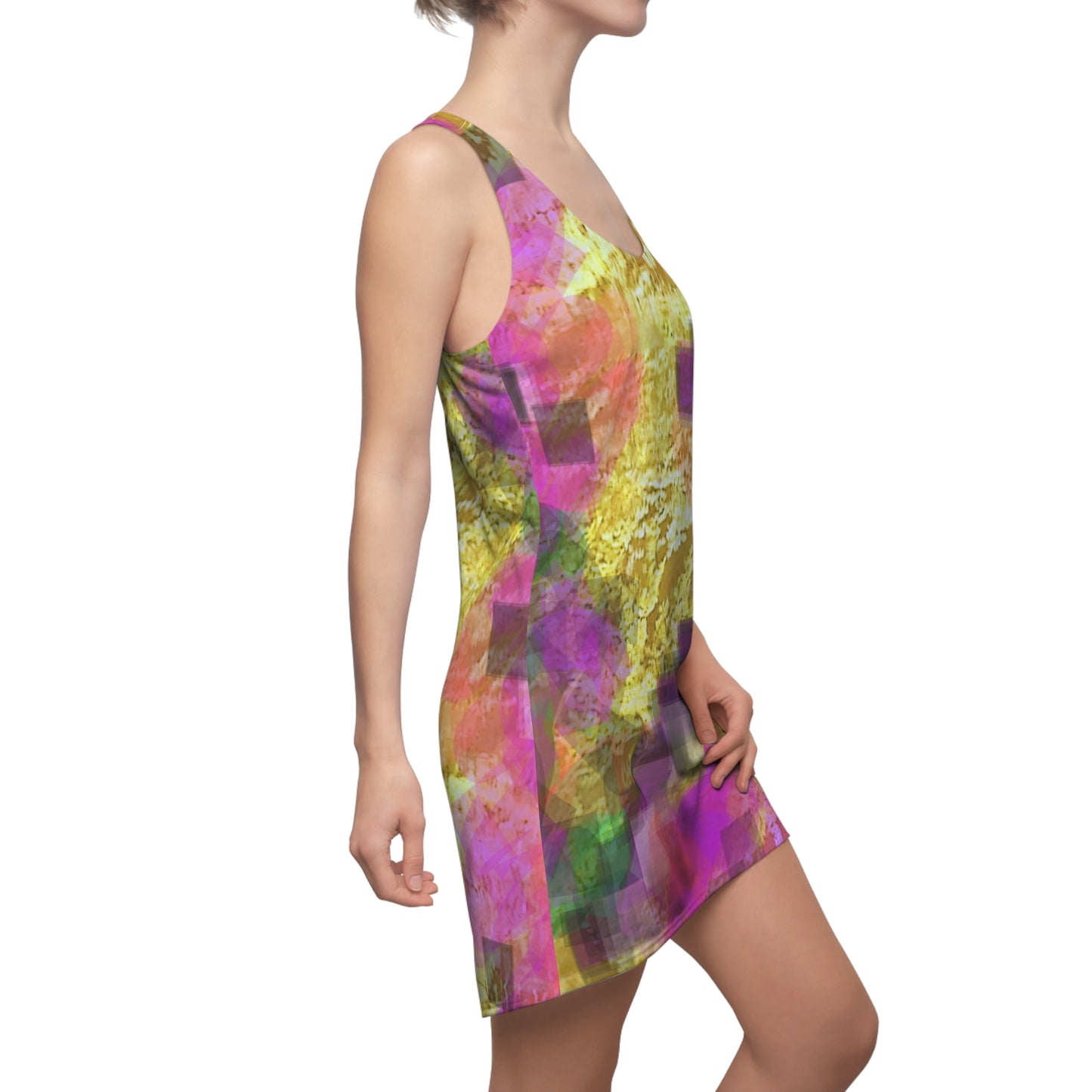 Hazel:  Women's Cut & Sew Racerback Dress (AOP)