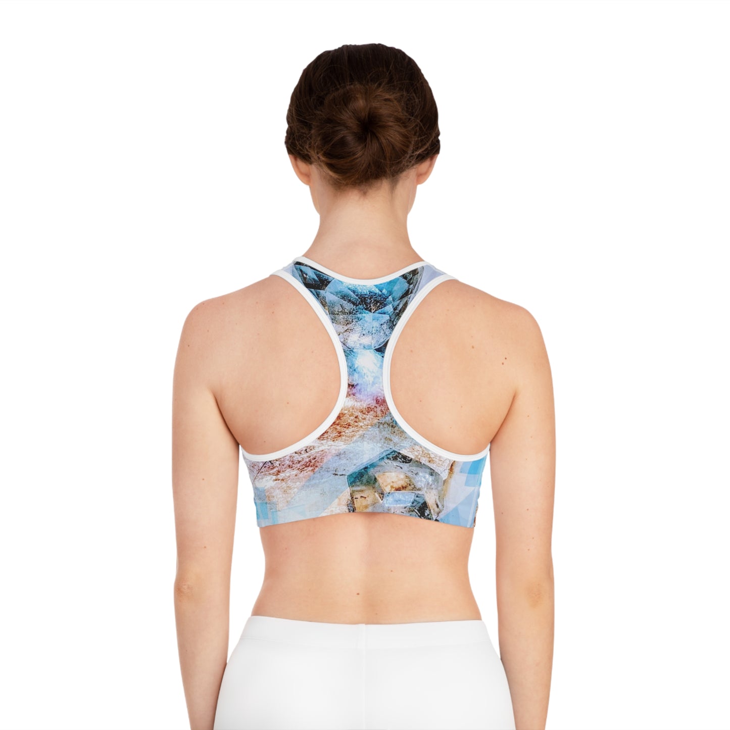 Crystal Clear:  Sports Bra (AOP)