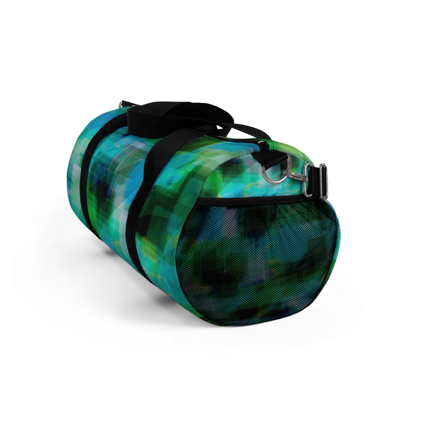 J.D.:  Colorful Geometric Duffel Bag for Travel and Gym
