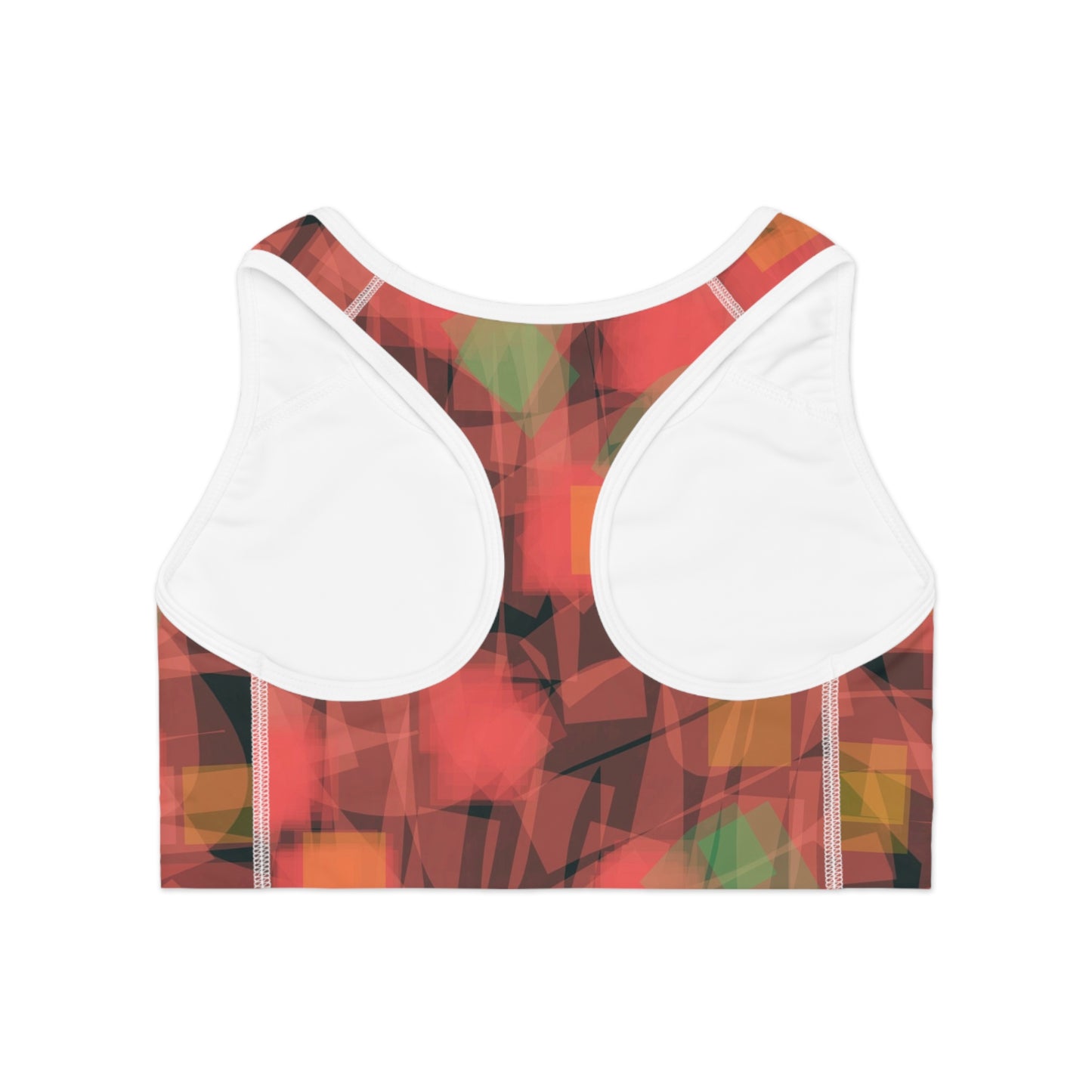 Lupe I: WH Trim Abstract Sports Bra - Stylish and Comfortable Activewear for Fitness Enthusiasts