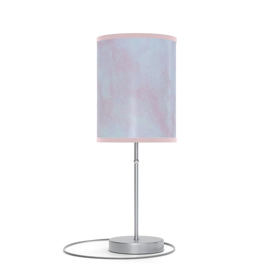 Summit of Love: (Pink Trim) Pastel Dream Table Lamp, Soft Glow Bedside Light, Decorative Lighting for Home, Unique Gift for Her, Modern Desk Lamp, Nightstand Decor