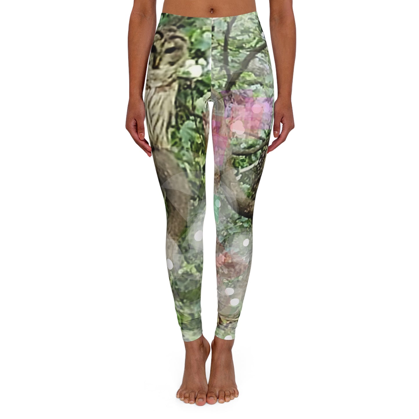 Woodland Owl:  Women's Casual Spandex Leggings (AOP)