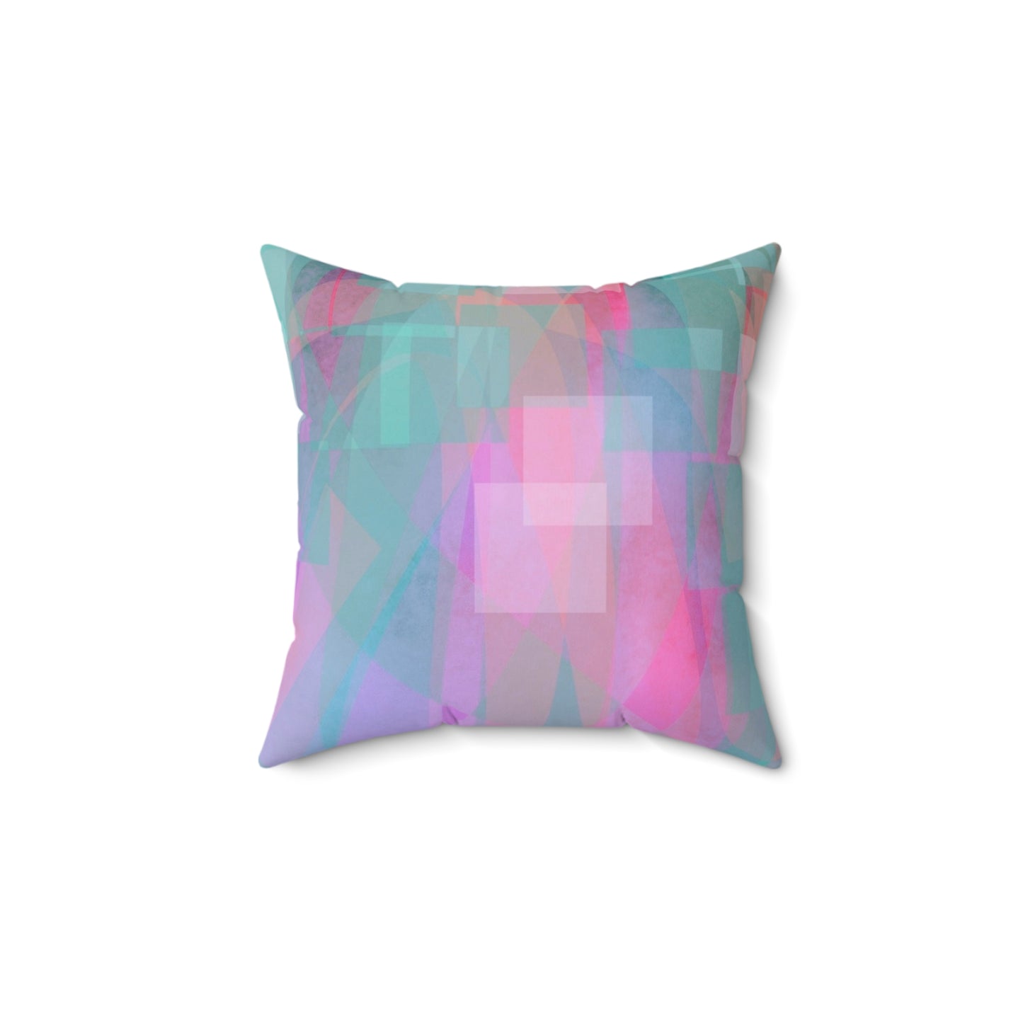 Sol Shimmer: (14"x14") Pastel Geometric Faux Suede Pillow | Soft Lumbar Cushion for Modern Decor | Boho Home Accent | Cozy Gift for Homeowners, Housewarming, [...]