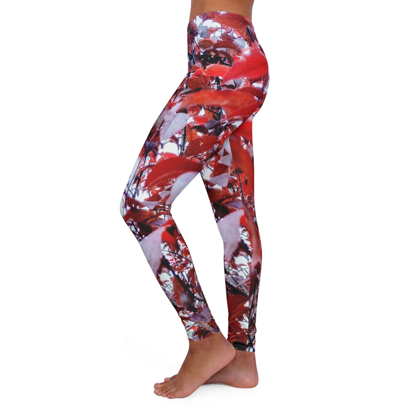 Garnet:  Women's Casual Spandex Leggings (AOP)