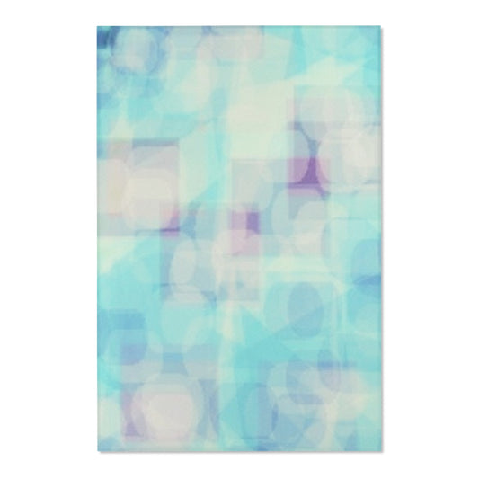 Celia: (48"x72") Aqua Dream Area Rug, Modern Home Decor, Ethereal Chic Living Room Rug, Stylish Bedroom Accent, Cozy Touch for Any Space