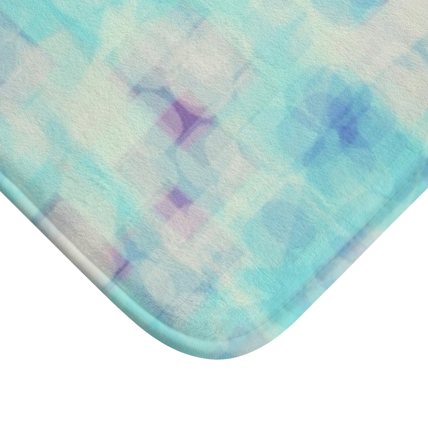 Celia: (24"x17") Serene Blue Abstract Bathmat, Soft Touch Bathroom Rug, Cozy Home Decor, Spa Vibe Mat, Gift for New Home