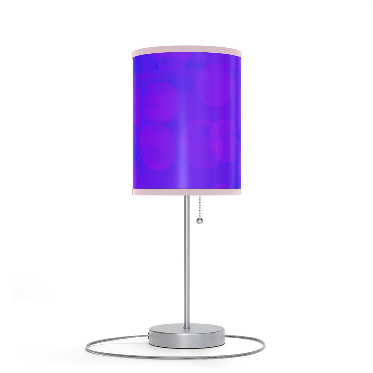 Roberta: (light pink trim) Stylish Table Lamp, Bedroom Decor, Nightstand Light, Home Lighting, Modern Design, Gift for Her, Aesthetic Room, Purple Glow