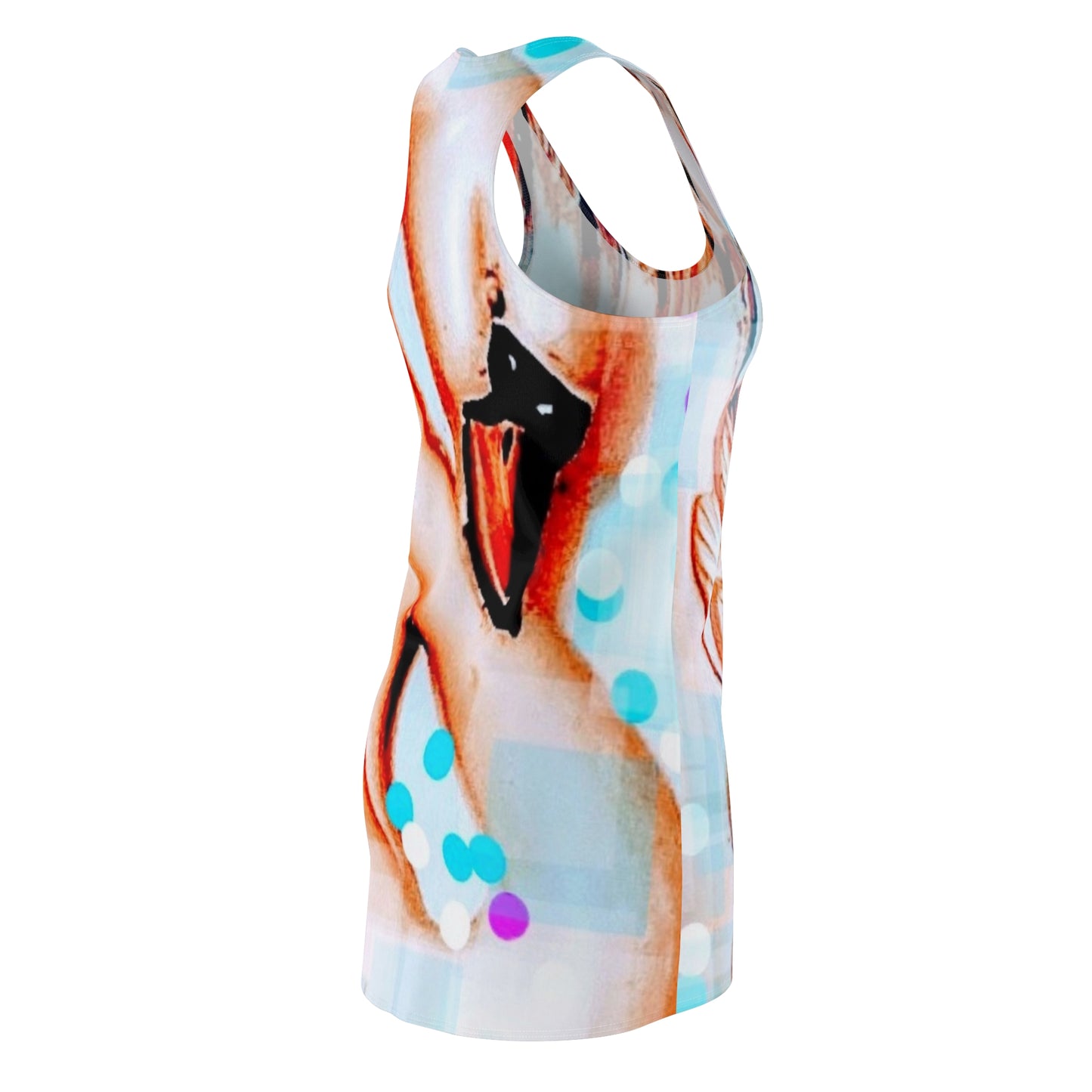 Swan:  Women's Cut & Sew Racerback Dress (AOP)