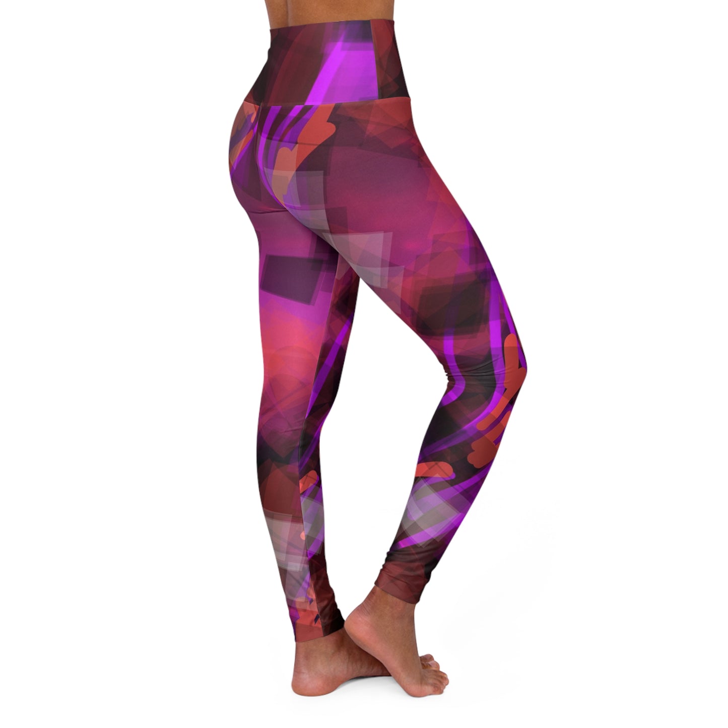 Bo:  Vibrant High Waisted Leggings - Stylish Activewear for Fitness and Wellness, Casual Chic Streetwear