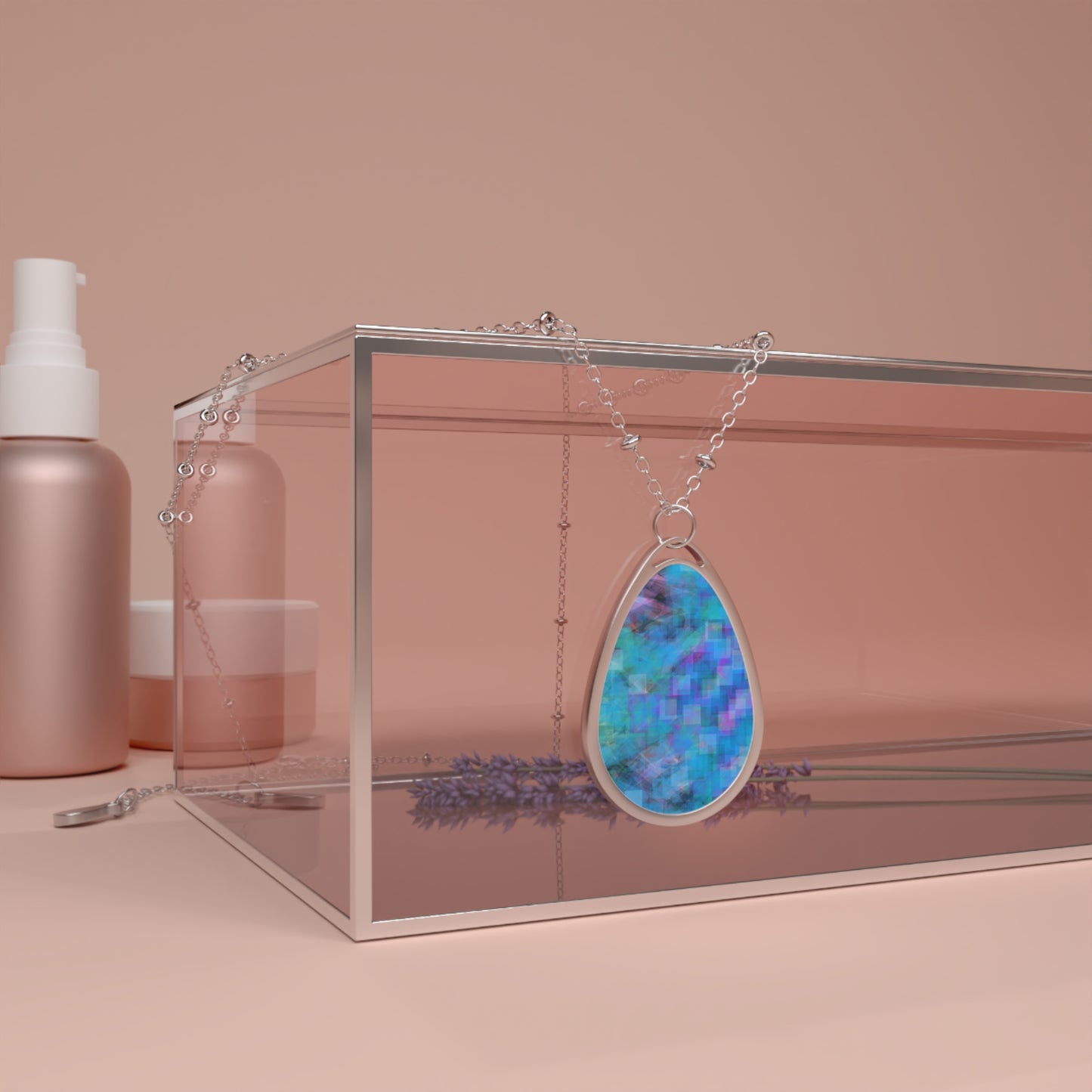 Clementina:  Elegant Oval Necklace - Unique Teardrop Design for Everyday Wear