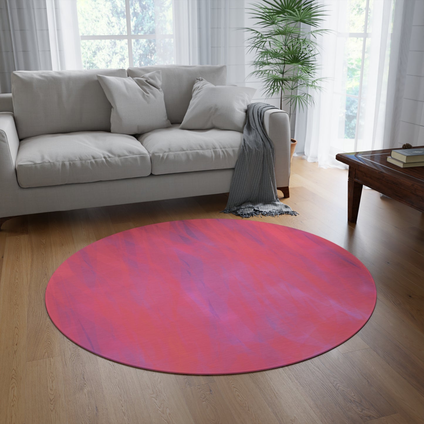Aphrodite:  Boho-Chic Round Rug - Stylish Home Décor for Cozy Spaces