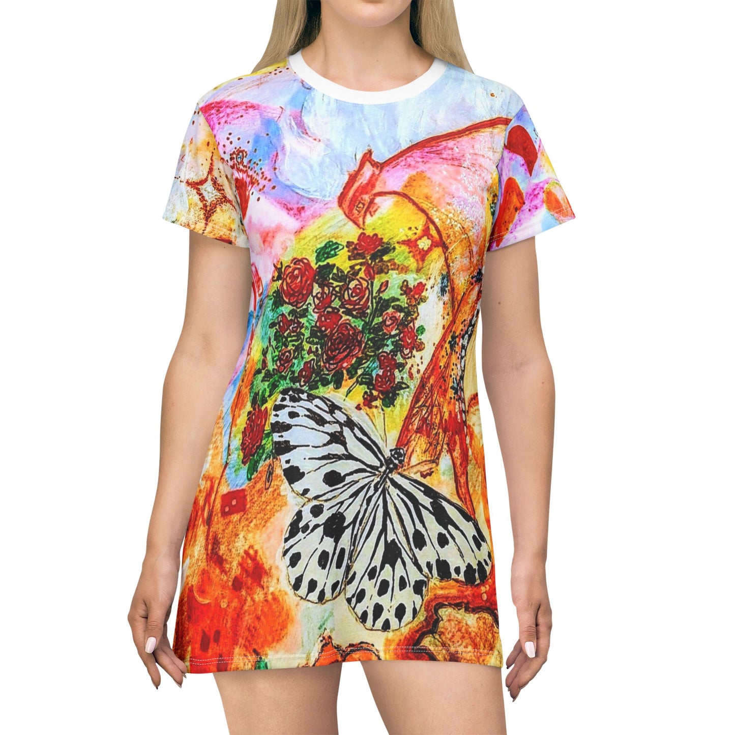 Divine Fem:  T-Shirt Dress (AOP)