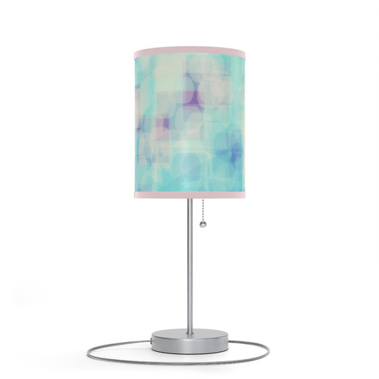Celia: {Pink Trim} Tranquil Table Lamp, Soft Ambiance Light, Bedroom Decor, Modern Home Accent, Stunning Gift for Her, Desk Lighting