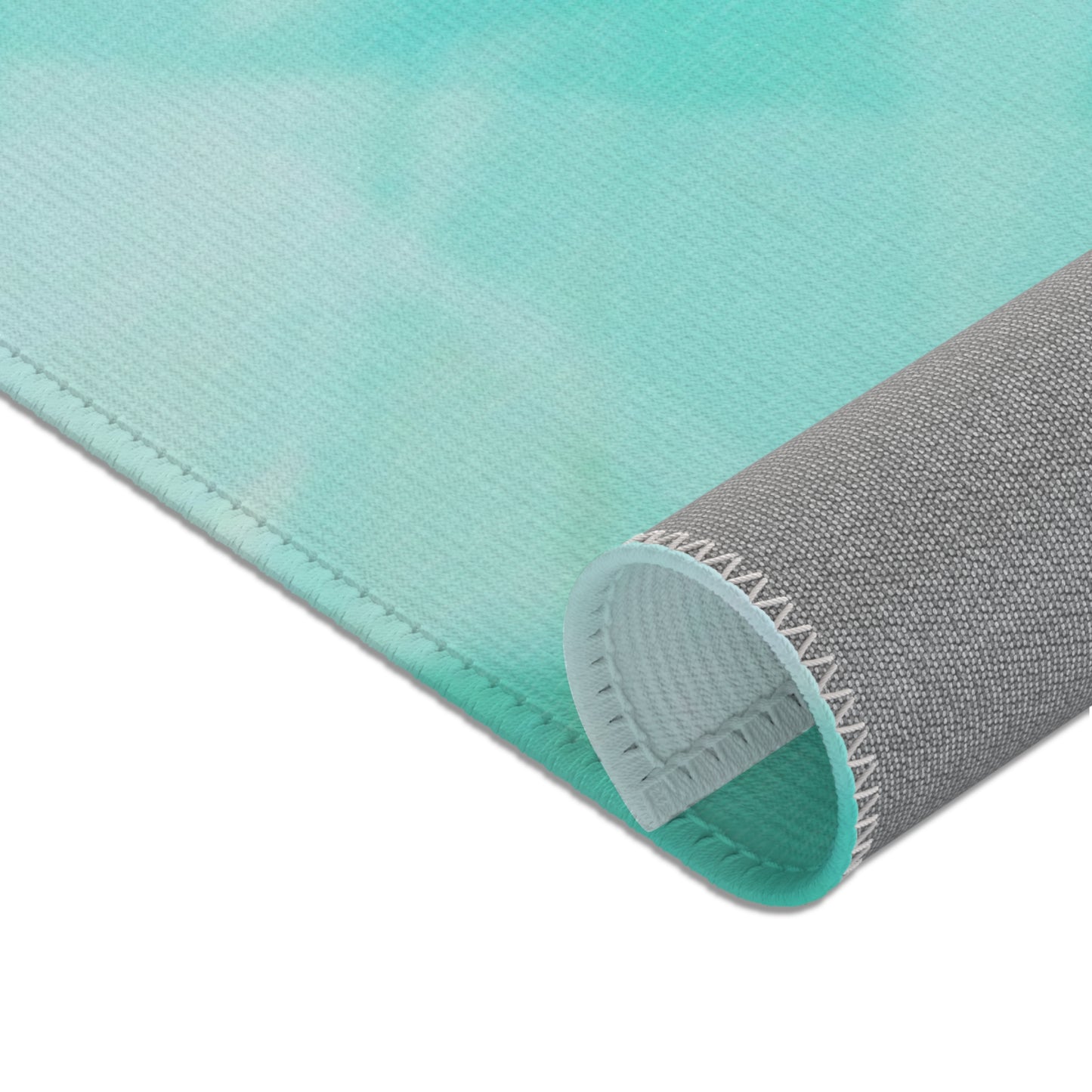 Mountain Stream: (48"x72") Tranquil Aqua Area Rug - Soft Pastel Floor Mat, Living Room Decor, Cozy Bedroom Accent, Home warming Gift, Non-Slip Rug