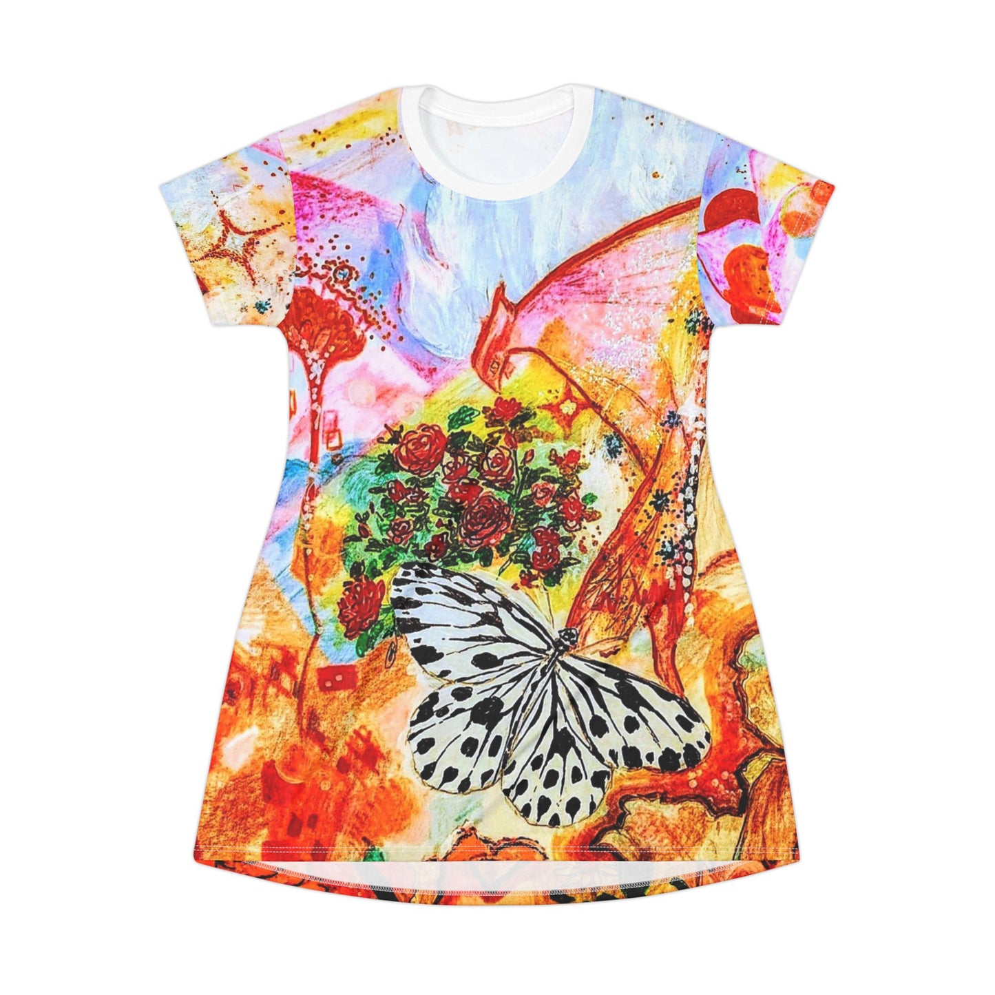 Divine Fem:  T-Shirt Dress (AOP)