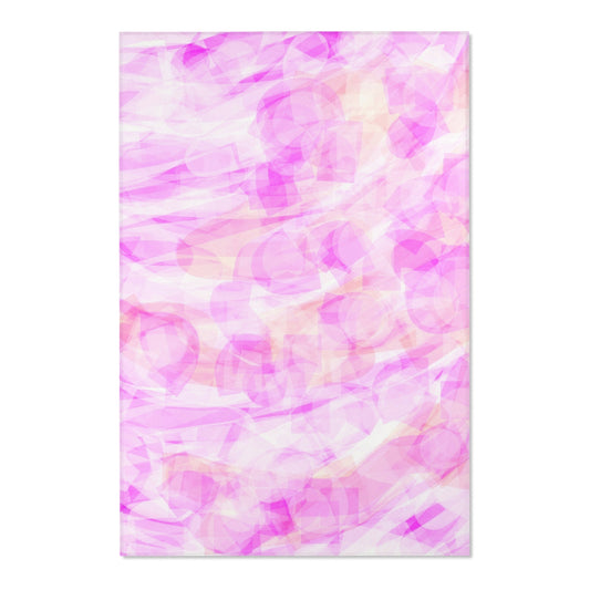 Persephone:  48"x72" Elegant Pink Abstract Area Rug - Soft Home Decor for Cozy Spaces