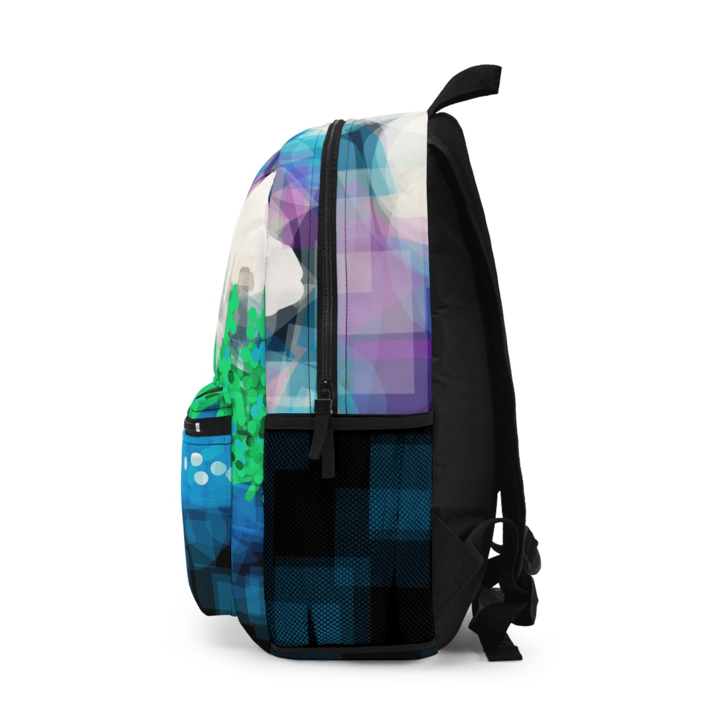 Earth Realms:  Vibrant Mountain Scene Backpack - Colorful Travel Gear for Nature Lovers