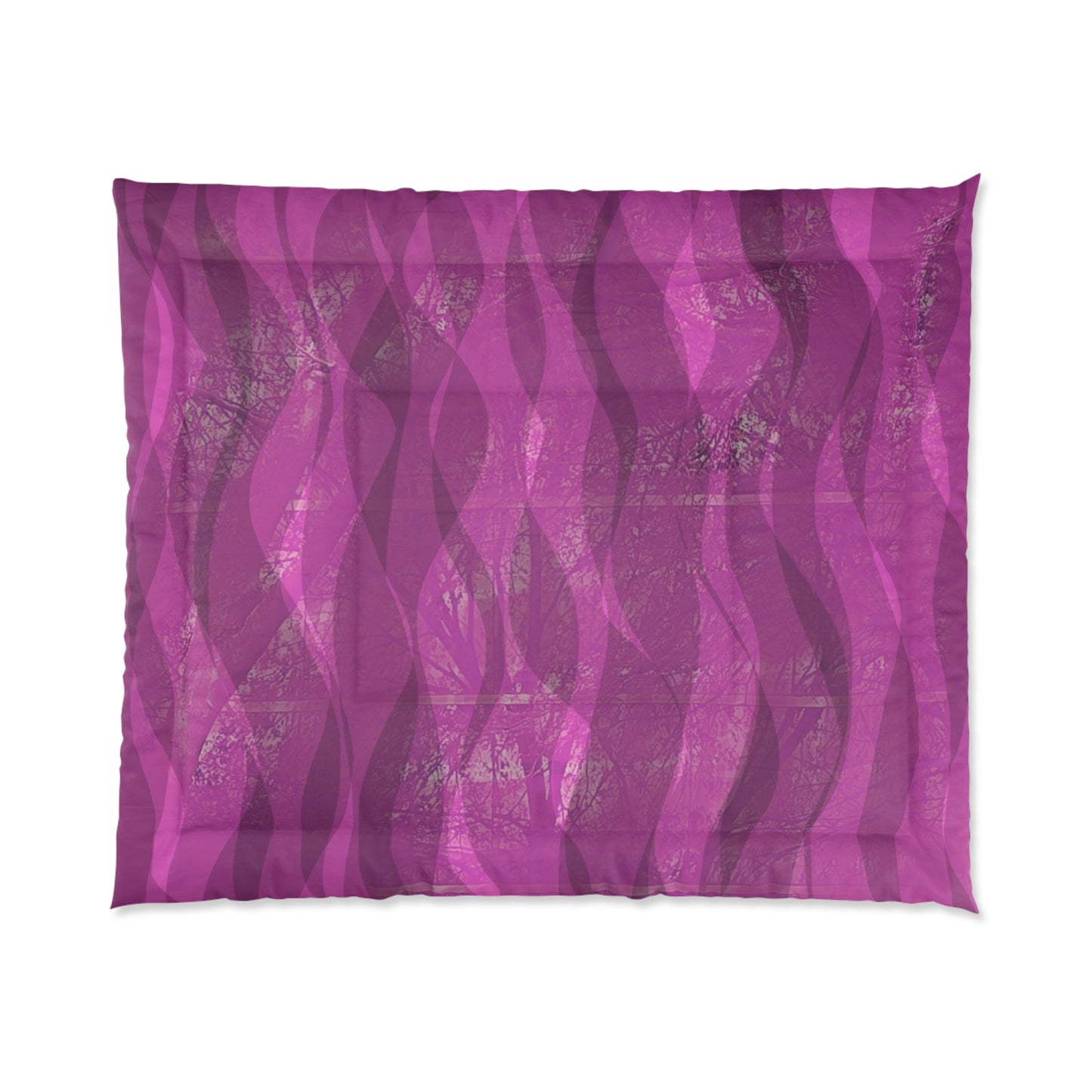 Ruby: Pink Wine Waves Comforter | Cozy Bedding Set, Home Decor, Bedroom Essentials, Gift for Her, Boho Style Comforter