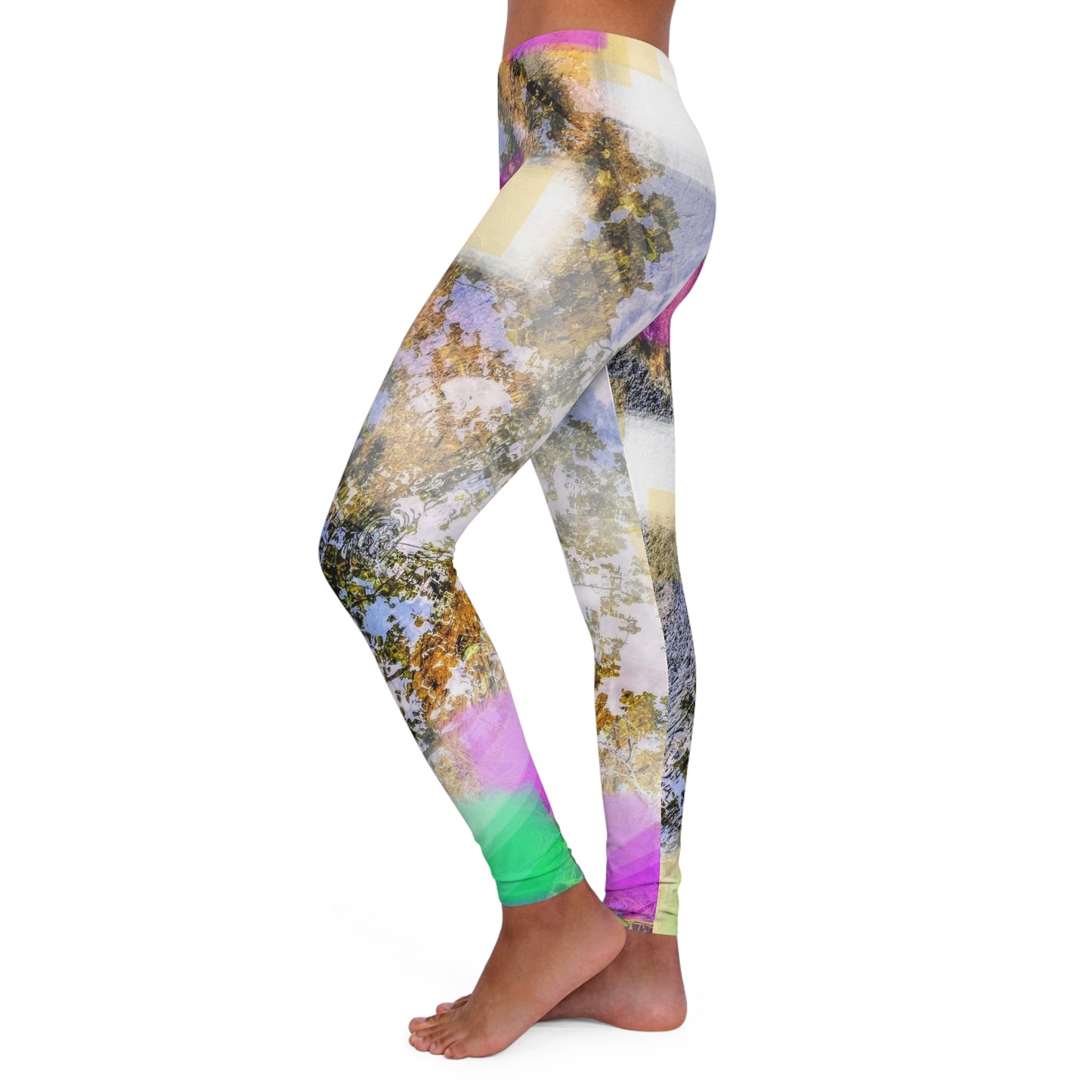 Light Bright:  Women's Casual Spandex Leggings (AOP)