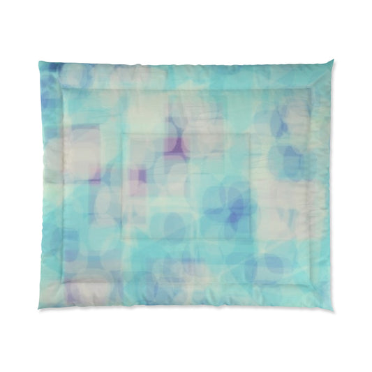 Celia: Serene Abstract Comforter - Cozy Home Decor, Bedroom Essentials, Lightweight Bedding, Unique Gift, Bohemian Style