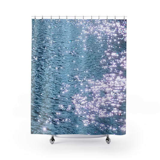 Water Diamonds:  Shower Curtains