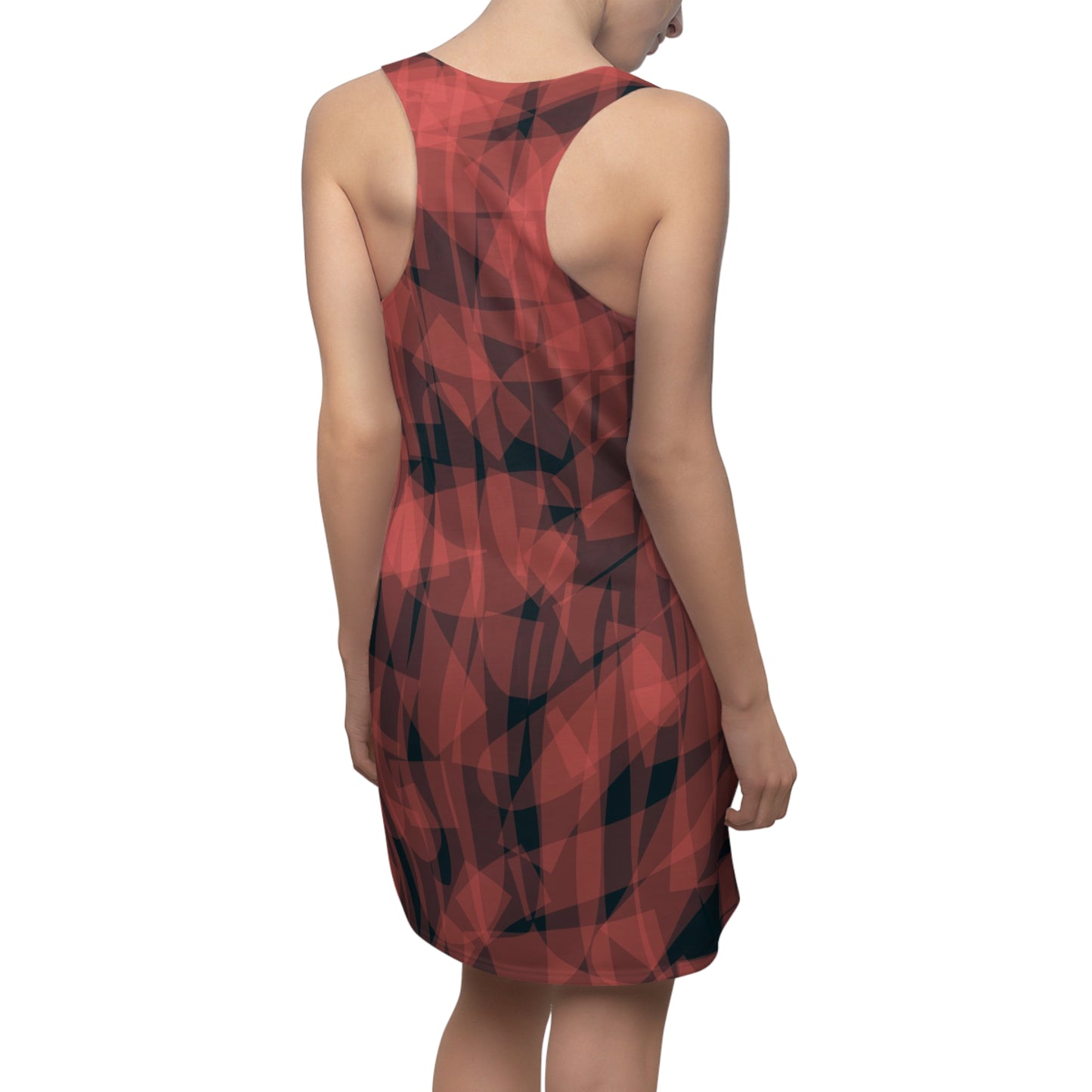 Esther:  Women's Abstract Pattern Racerback Dress - Stylish & Trendy Summer Wear