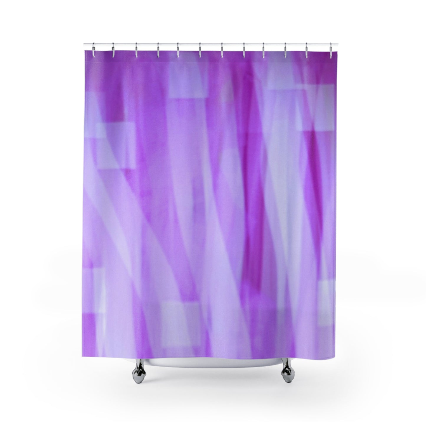 Amethyst Waves: Elegant Purple Shower Curtain, Modern Bath Decor, Soft Aesthetic Home Accent, Bathroom Makeover, Gift for Her