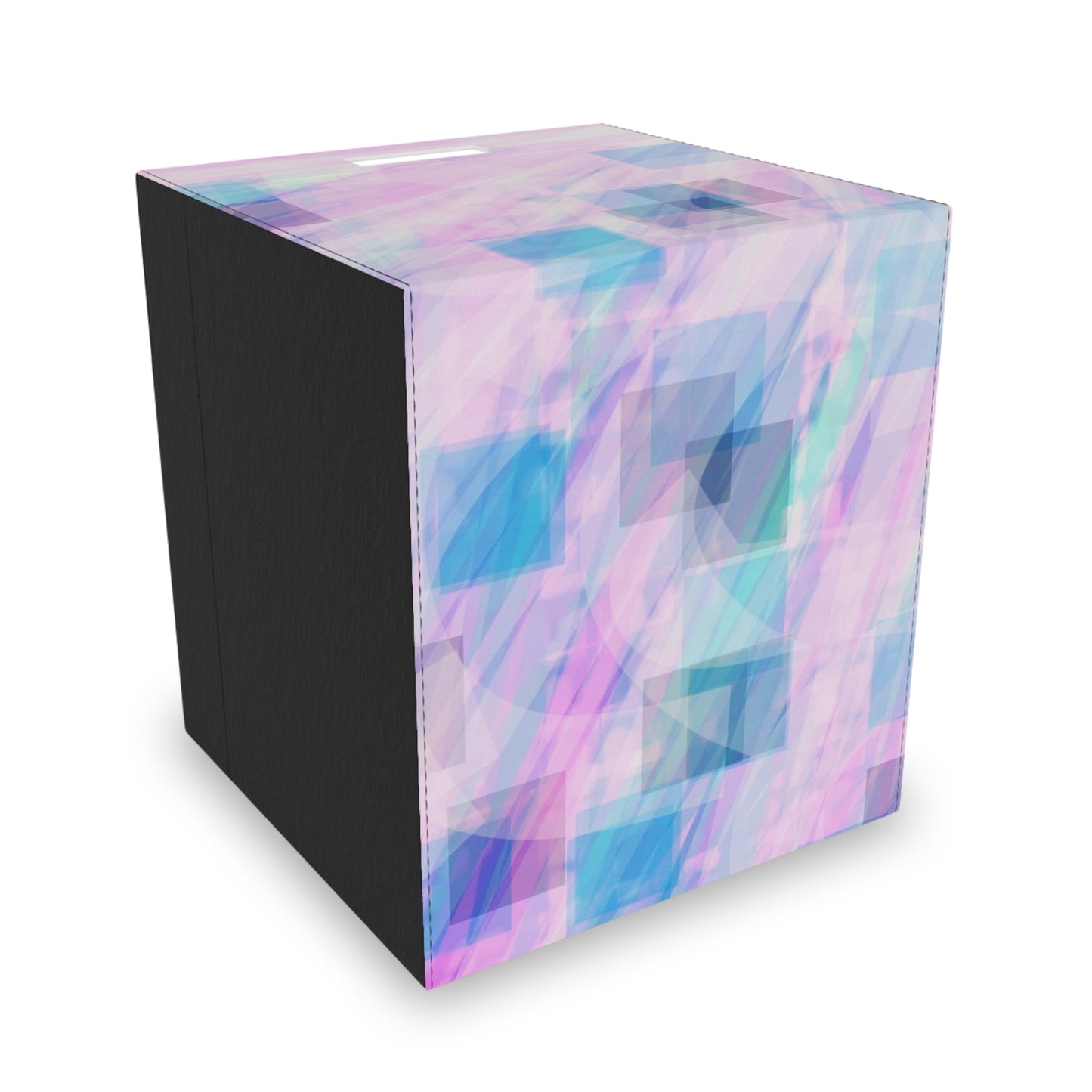 Light Codes: Abstract Pastel Felt Storage Box, Home Organization Bins, Stylish Room Decor, Ethereal Decor, Functional Decorative Storage