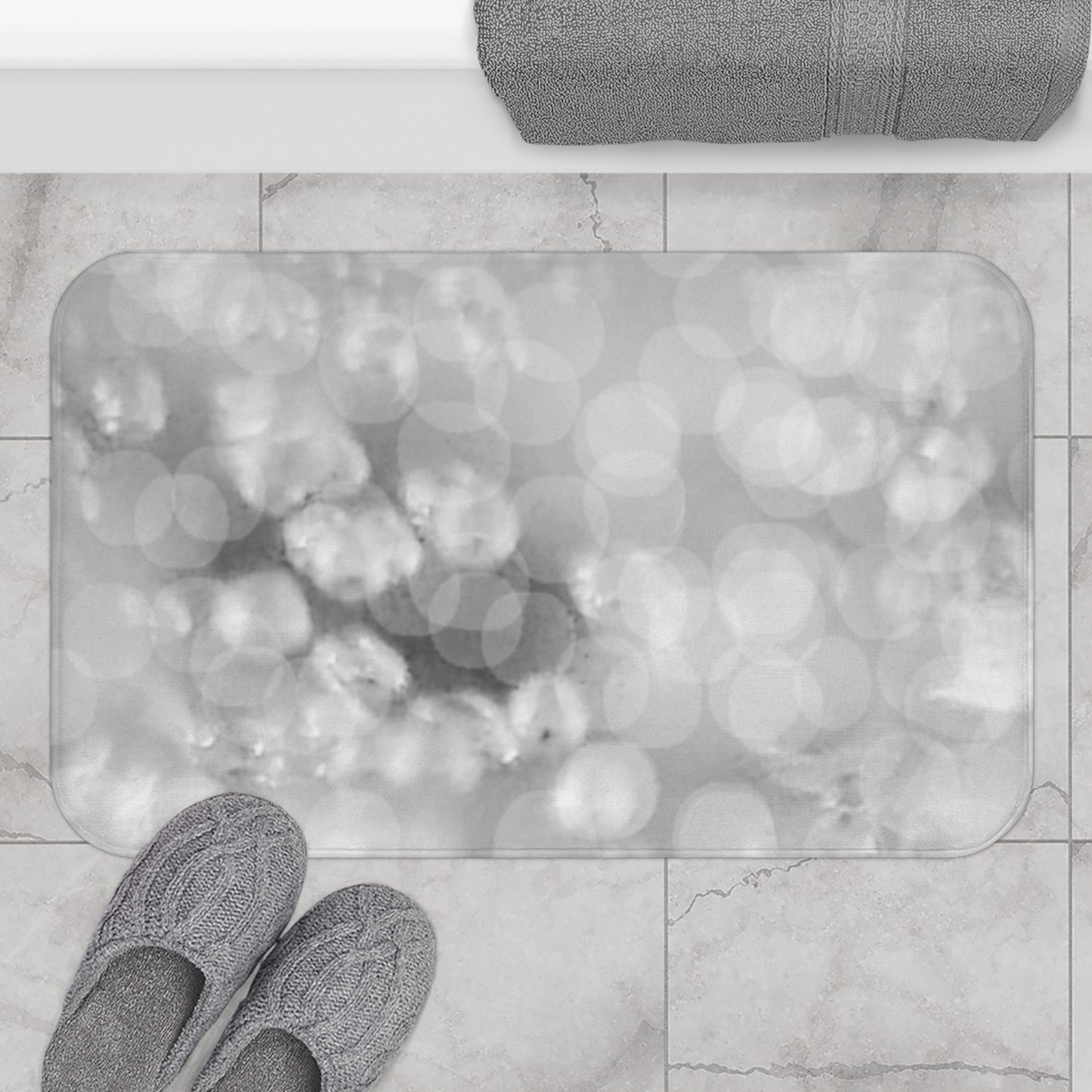 Oksana: (34"x21") Chic Abstract Bathmat - Soft Modern Home Decor for Relaxing Spaces