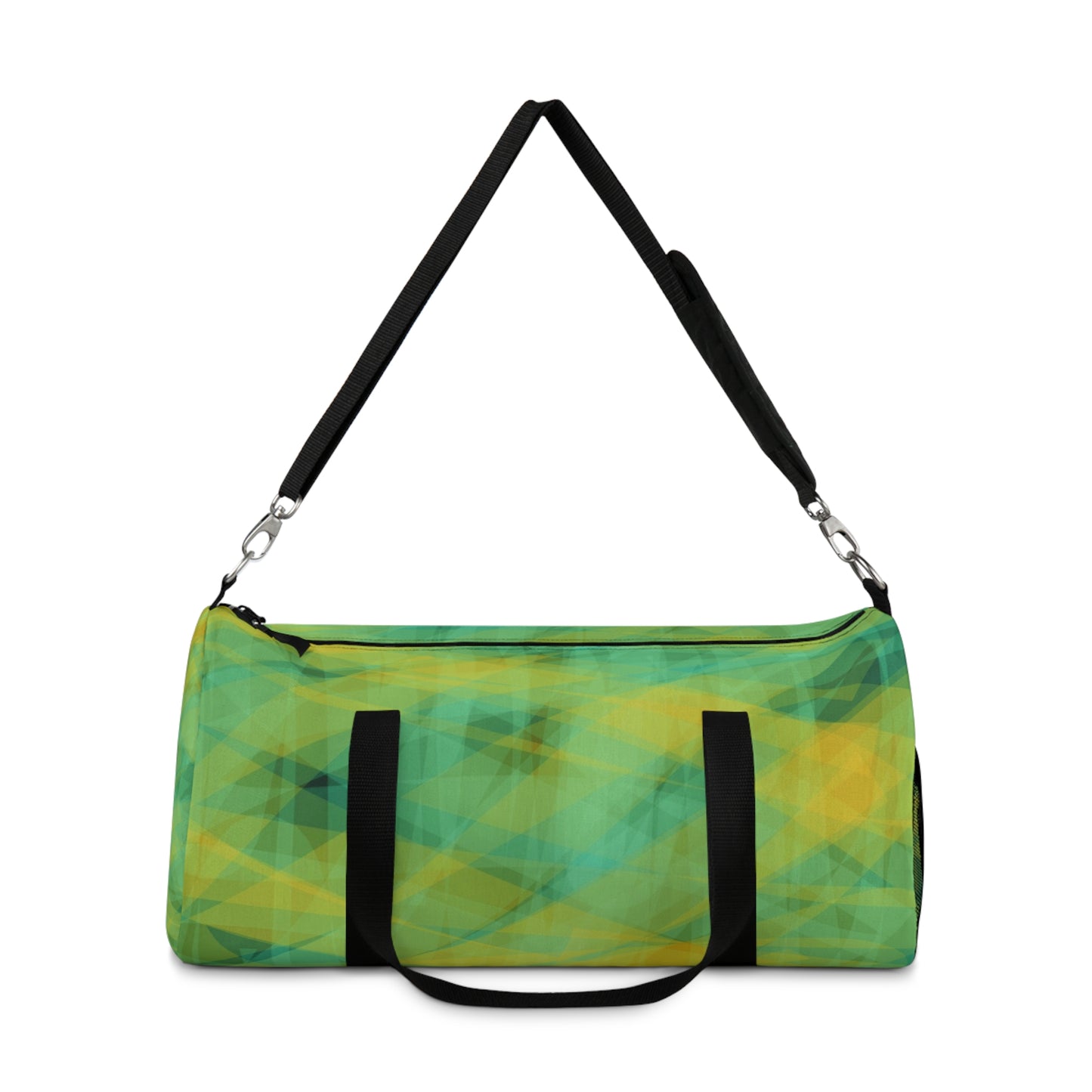 Quietude:  Colorful Geometric Duffel Bag, Workout Bag, Travel Bag, Gym Bag, Sports Bag, Weekend Getaway Essential