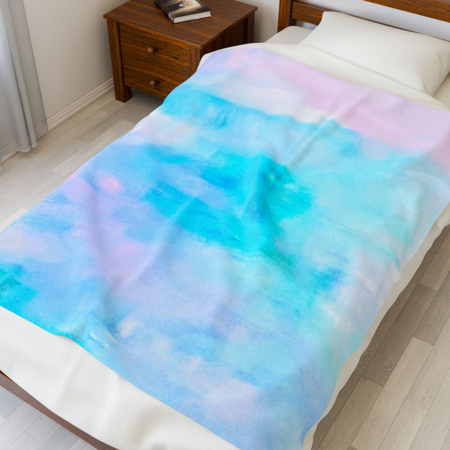 Pastel Song:  Velveteen Plush Blanket: