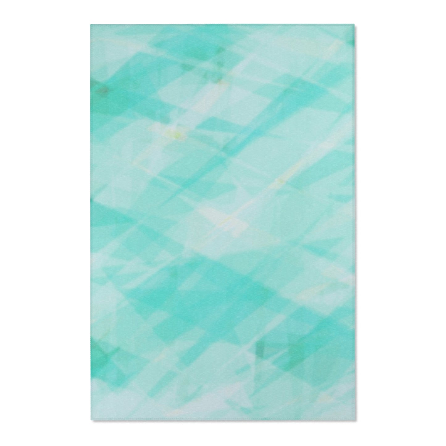 Mountain Stream: (48"x72") Tranquil Aqua Area Rug - Soft Pastel Floor Mat, Living Room Decor, Cozy Bedroom Accent, Home warming Gift, Non-Slip Rug