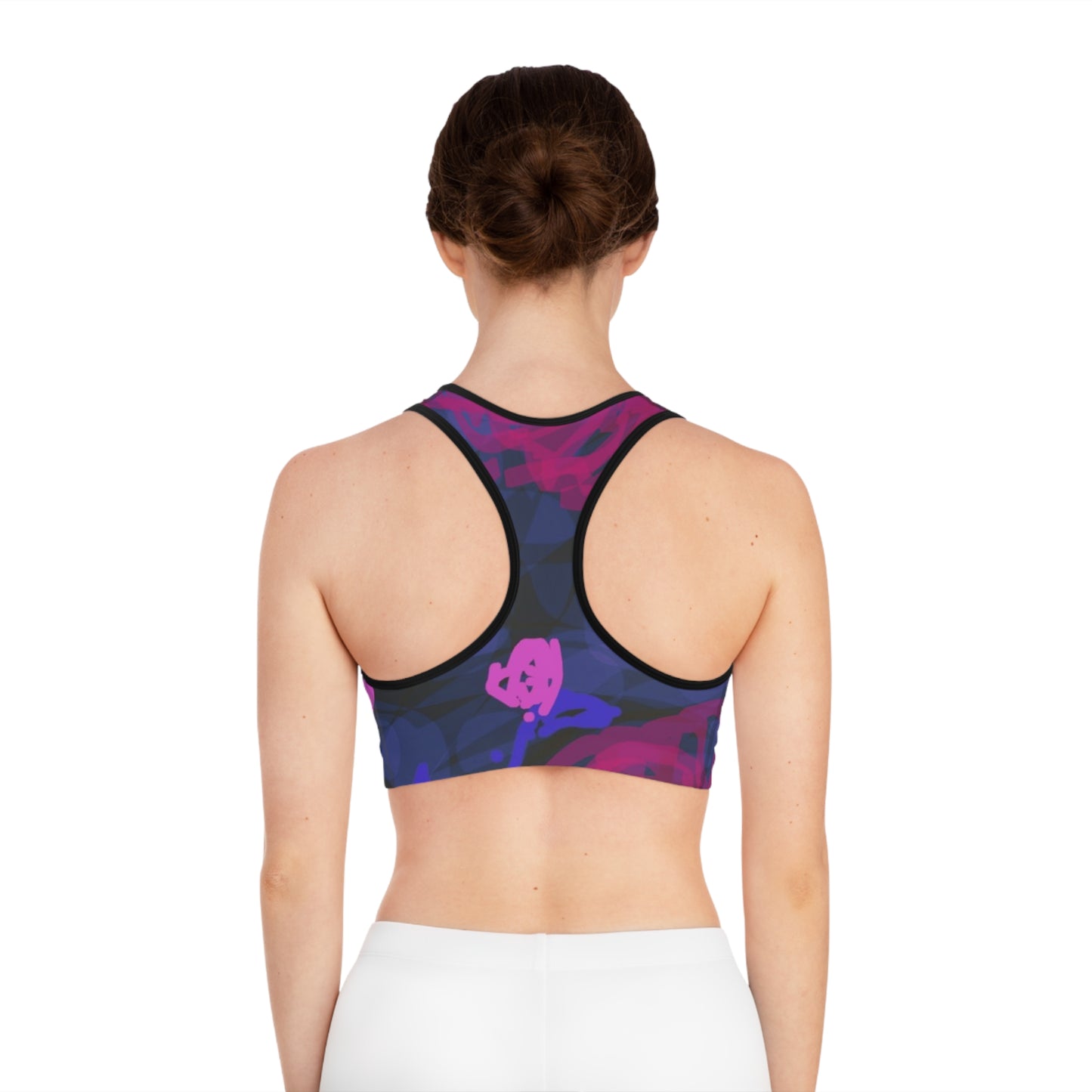 Night Roses: Deep Love Vibes - Sports Bra for Active Women, Stylish Workout Top, Gym Wear, Dance Apparel, Fitness Gift