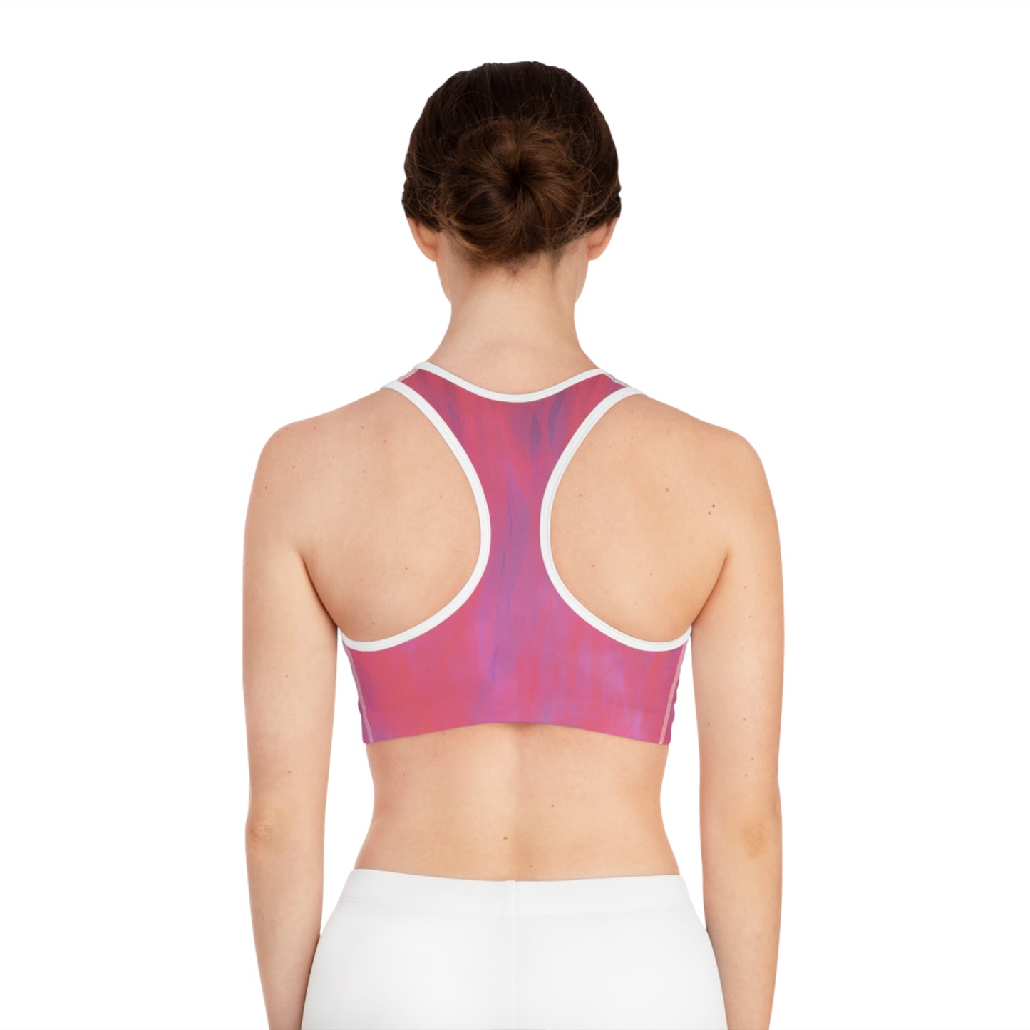 Aphrodite I:  WH Trim Sunset Bliss Sports Bra - Comfortable Activewear for Yoga & Fitness