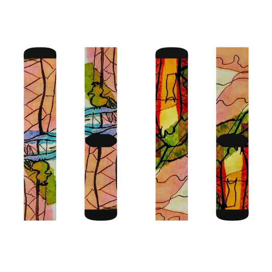 Sunset Village:  Sublimation Socks